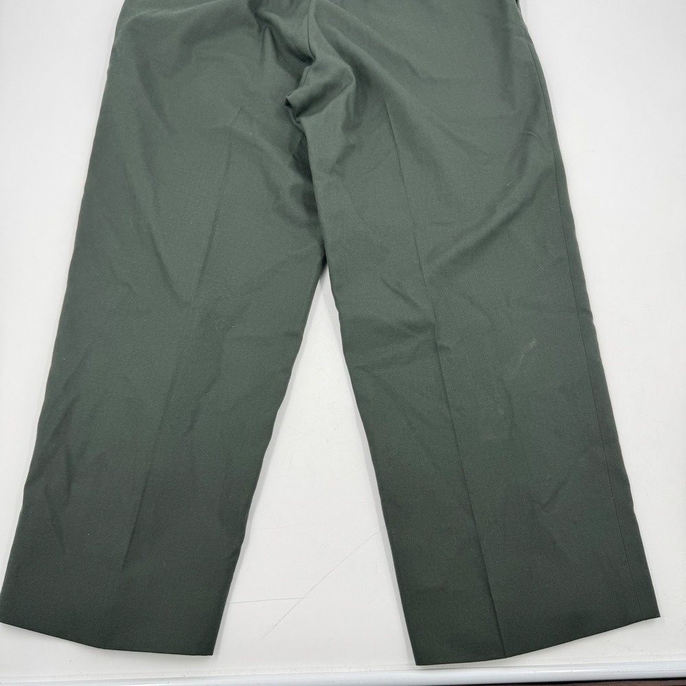 DSCP by‎ Tennessee Apparel Men's Army Green Poly Wool Serge Trousers Size 37S - Picture 9 of 11